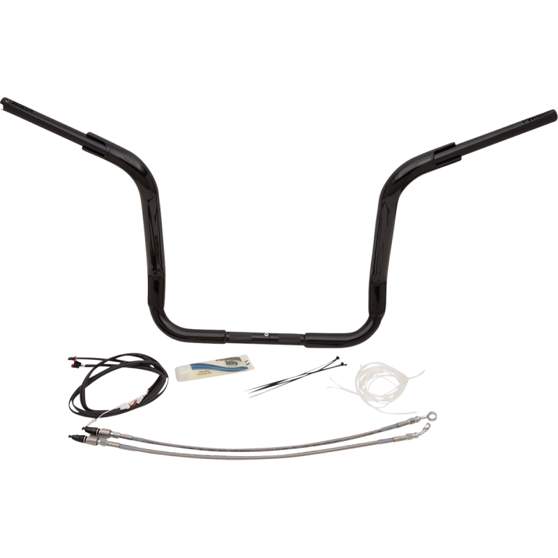 Fat Baggers Round Top EZ Install Handlebar 14" Gloss Black