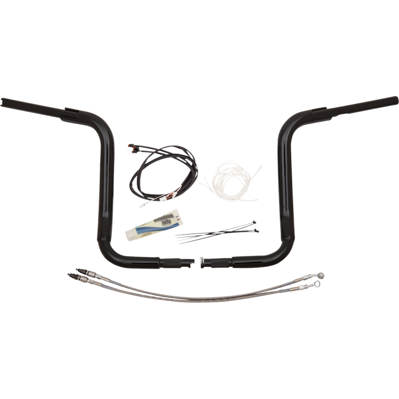 Fat Baggers Round Top EZ Install Handlebar 14" Gloss Black