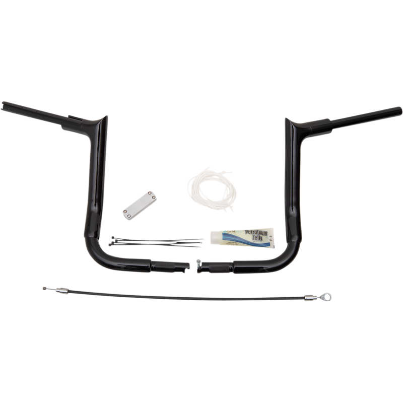 Fat Baggers Pointed Top EZ Install Handlebar 12" Gloss Black