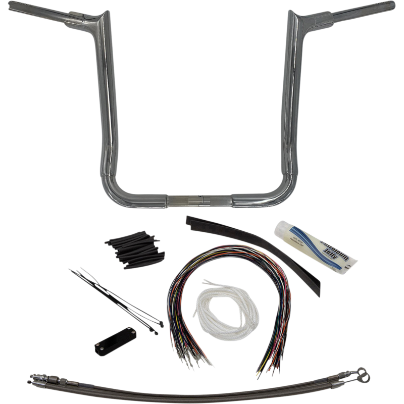 Fat Baggers Pointed Top EZ Install Handlebar 16" Chrome