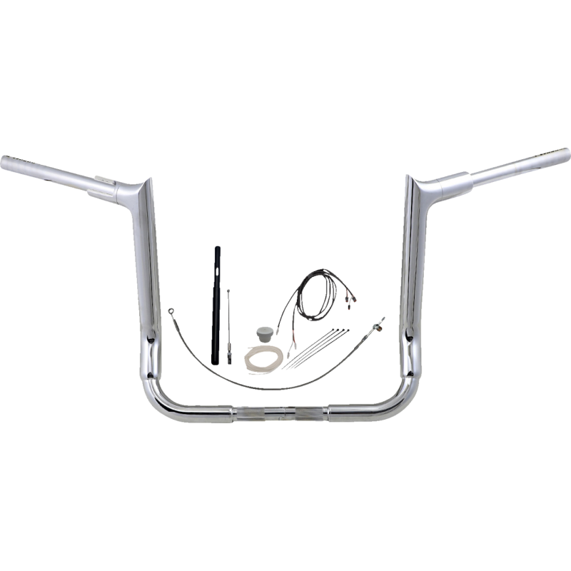 Fat Baggers Pointed Top EZ Install Handlebar 14" Chrome