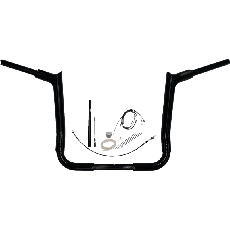 Fat Baggers Pointed Top EZ Install Handlebar 14" Gloss Black
