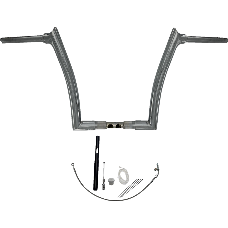 Fat Baggers Pointed Top EZ Install Handlebar 14" Chrome