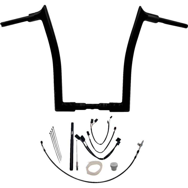 Fat Baggers Pointed Top EZ Install Handlebar 16" Gloss Black