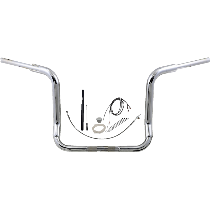 Fat Baggers Round Top EZ Install Handlebar 14" Chrome
