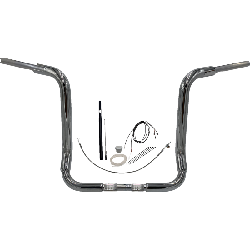 Fat Baggers Round Top EZ Install Handlebar 16" Chrome