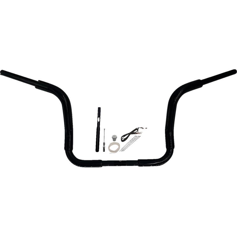 Fat Baggers Round Top EZ Install Handlebar 12" Gloss Black