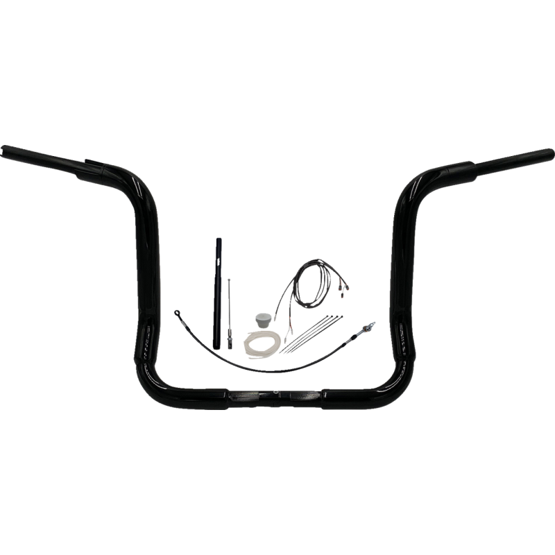Fat Baggers Round Top EZ Install Handlebar 14" Gloss Black