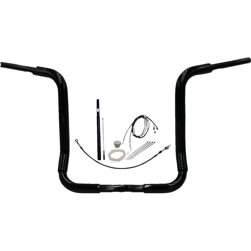 Fat Baggers Round Top EZ Install Handlebar 16" Gloss Black