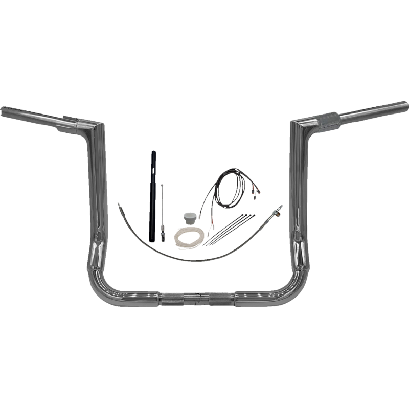 Fat Baggers Flat Top EZ Install Handlebar 14" Chrome