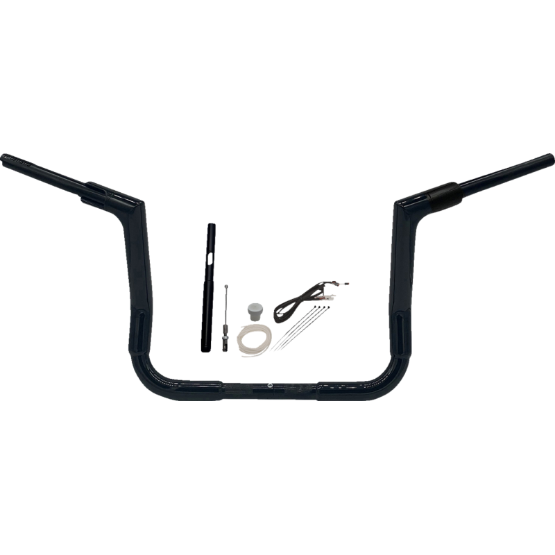 Fat Baggers Flat Top EZ Install Handlebar 12" Gloss Black