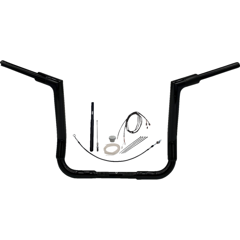 Fat Baggers Flat Top EZ Install Handlebar 14" Gloss Black