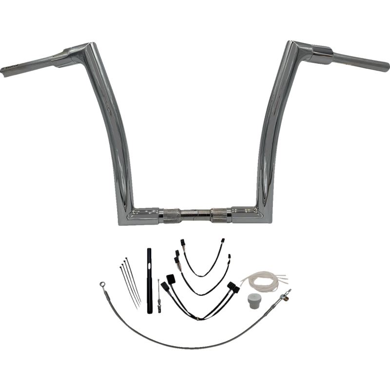 Fat Baggers Flat Top EZ Install Handlebar 14" Chrome