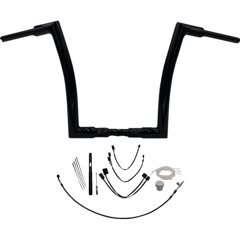 Fat Baggers Flat Top EZ Install Handlebar 14" Gloss Black