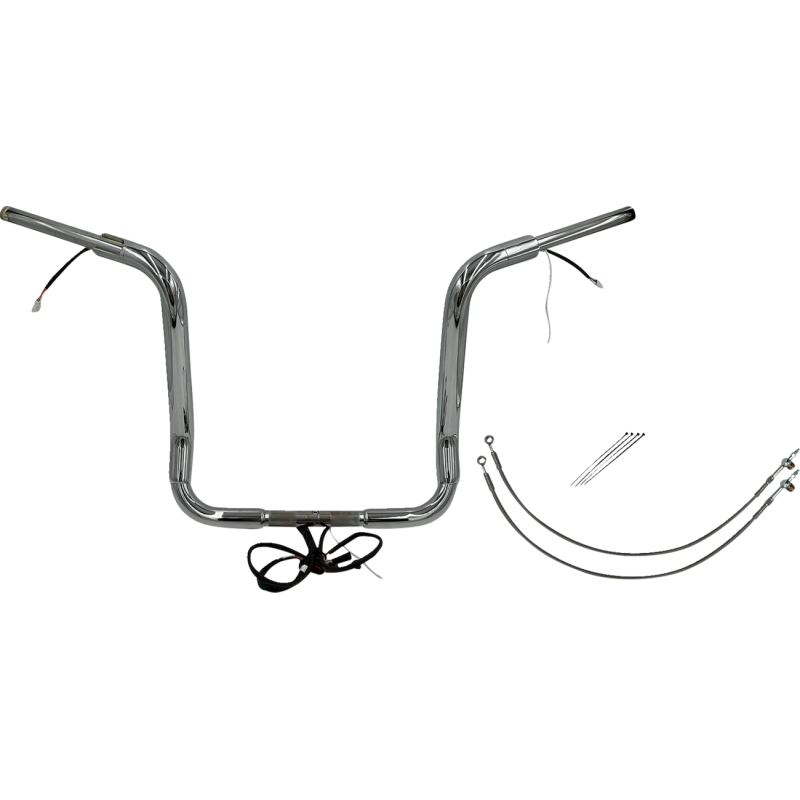 Fat Baggers Round Top EZ Install Handlebar 16" Chrome