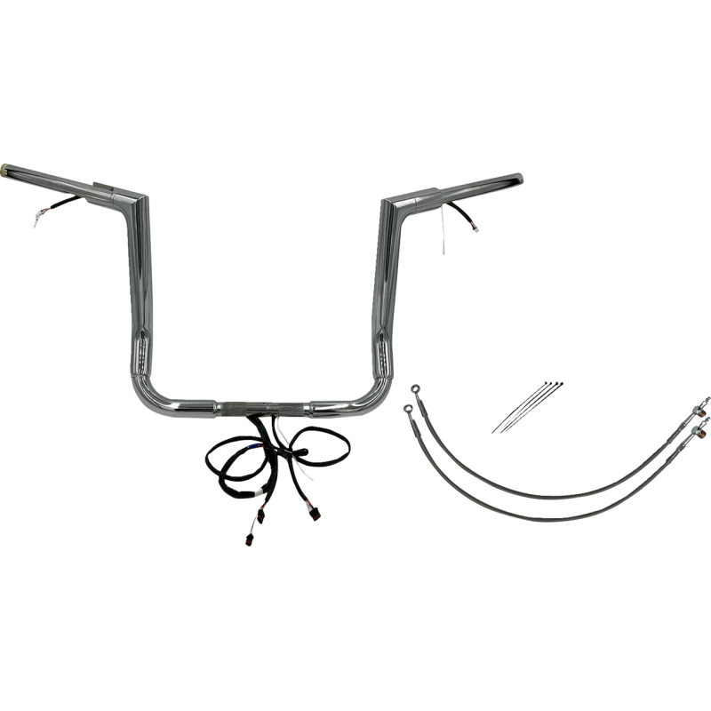 Fat Baggers Flat Top EZ Install Handlebar 14" Chrome