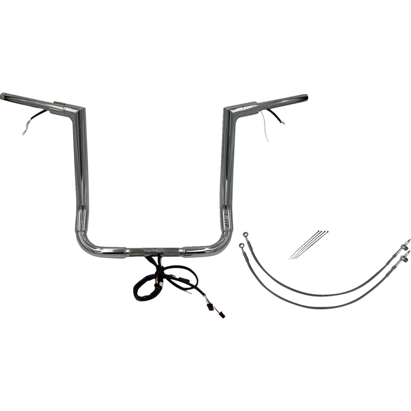 Fat Baggers Flat Top EZ Install Handlebar 16" Chrome