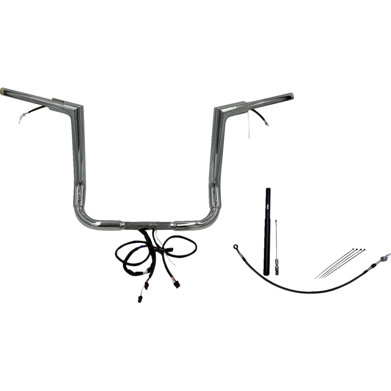 Fat Baggers Flat Top EZ Install Handlebar 14" Chrome