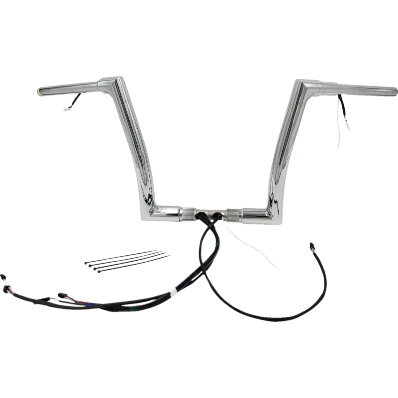 Fat Baggers Flat Top EZ Install Handlebar 12" Chrome