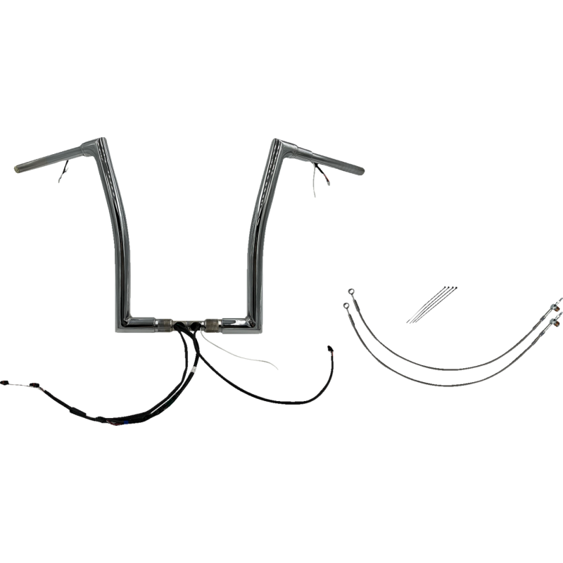 Fat Baggers Flat Top EZ Install Handlebar 16" Chrome