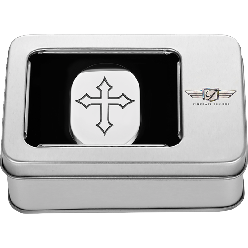 Antenna Cover Left Rear Polished Cross