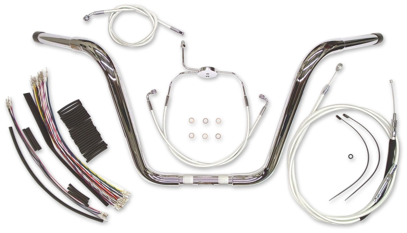 Chrome 12" Ape Hanger Bar Kit