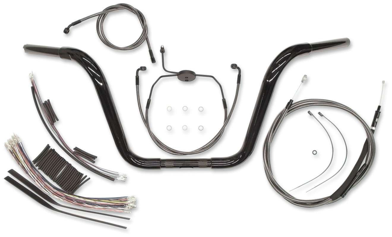 Caliber Ape Hanger Bar Kit 14" - Black