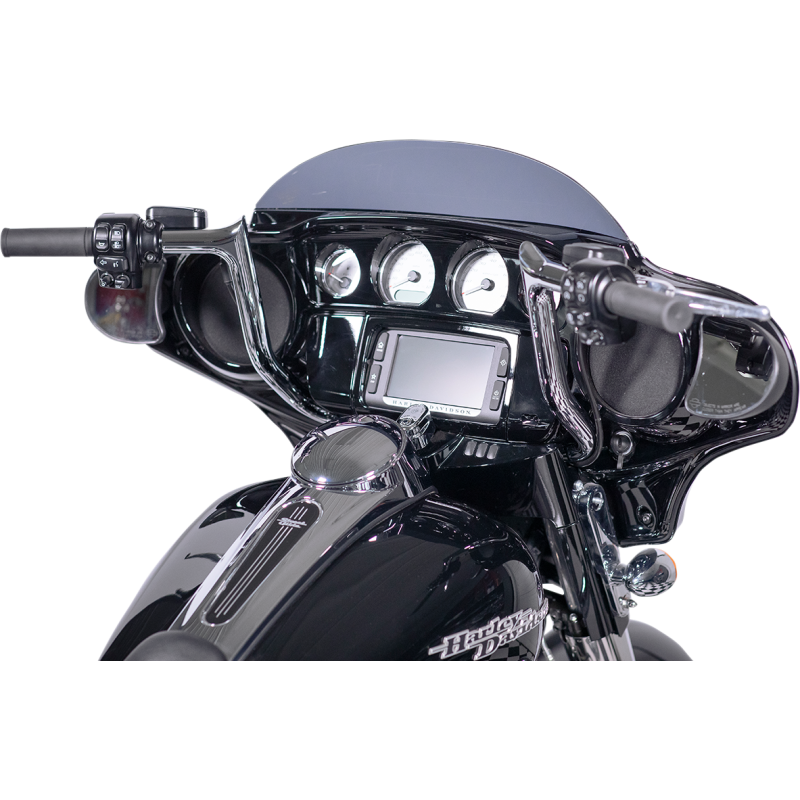 EZ Install 1 1/4" Pointed Top Handlebar Chrome 14" Rise