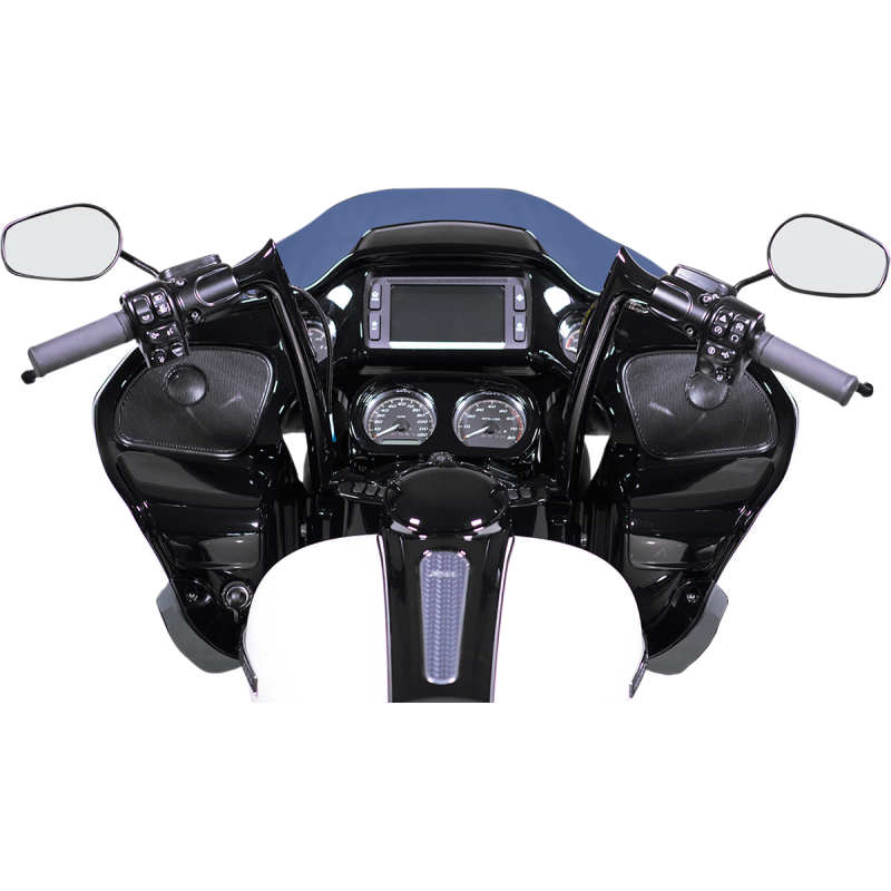 EZ Install 1 1/4" Pointed Top Handlebar Gloss Black 14" Rise