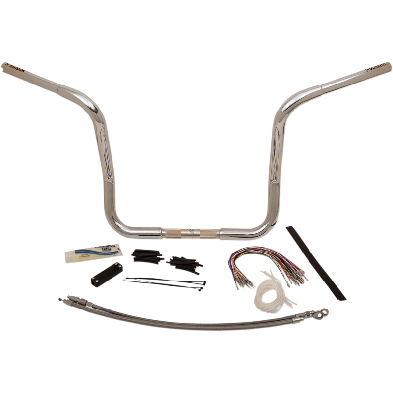 1 1/4" EZ Install Round Top Handlebar Kit - Chrome 14"
