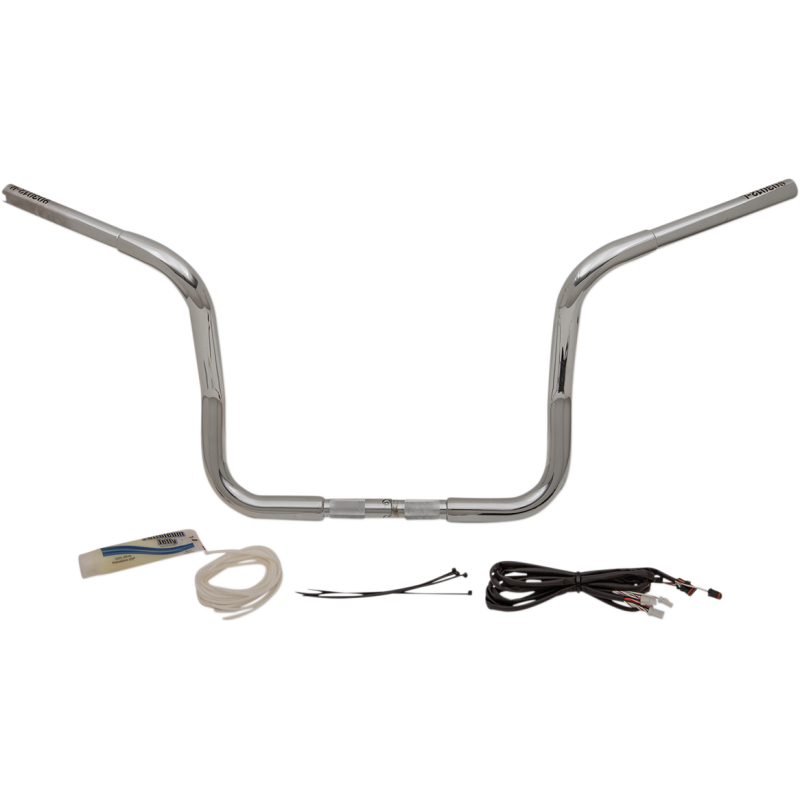 EZ Install 1 1/4" Round Top Handlebar Chrome 12" Rise