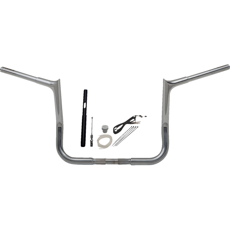 EZ Install 1 1/4" Pointed Top Handlebar Chrome 12" Rise