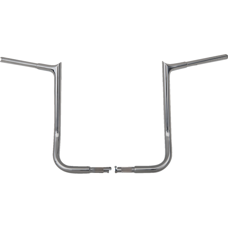 EZ Install 1 1/4" Pointed Top Handlebar Chrome 16" Rise