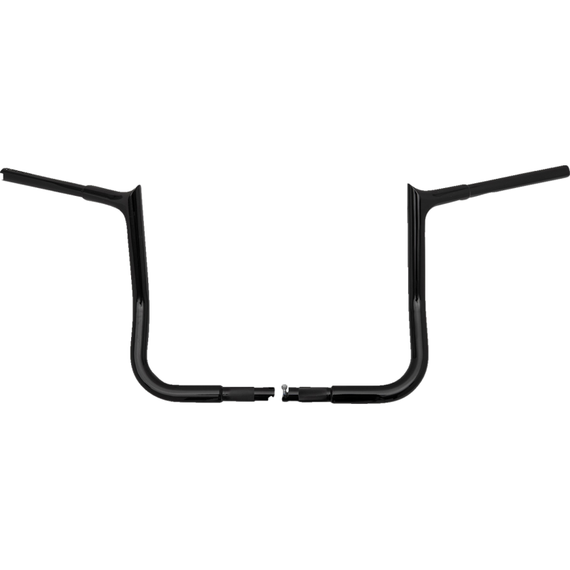 EZ Install 1 1/4" Pointed Top Handlebar Gloss Black 12" Rise