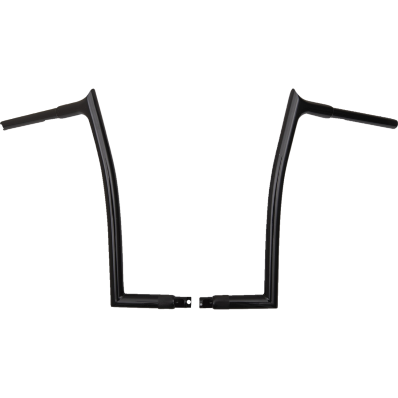 EZ Install 1 1/4" Pointed Top Handlebar Gloss Black 16" Rise