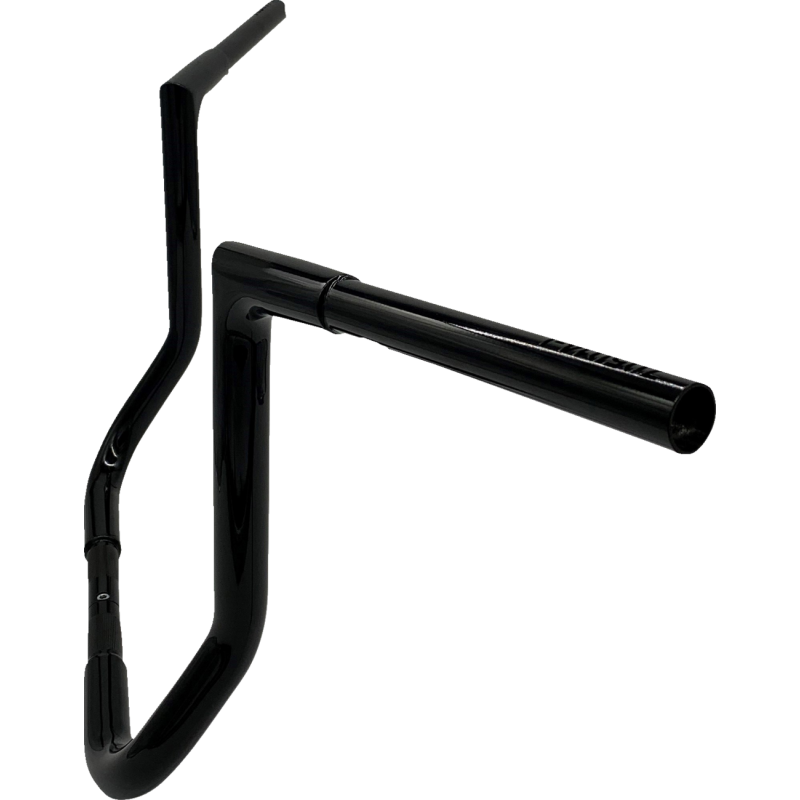 EZ Install 1 1/4" Flat Top Handlebar Gloss Black 14" Rise