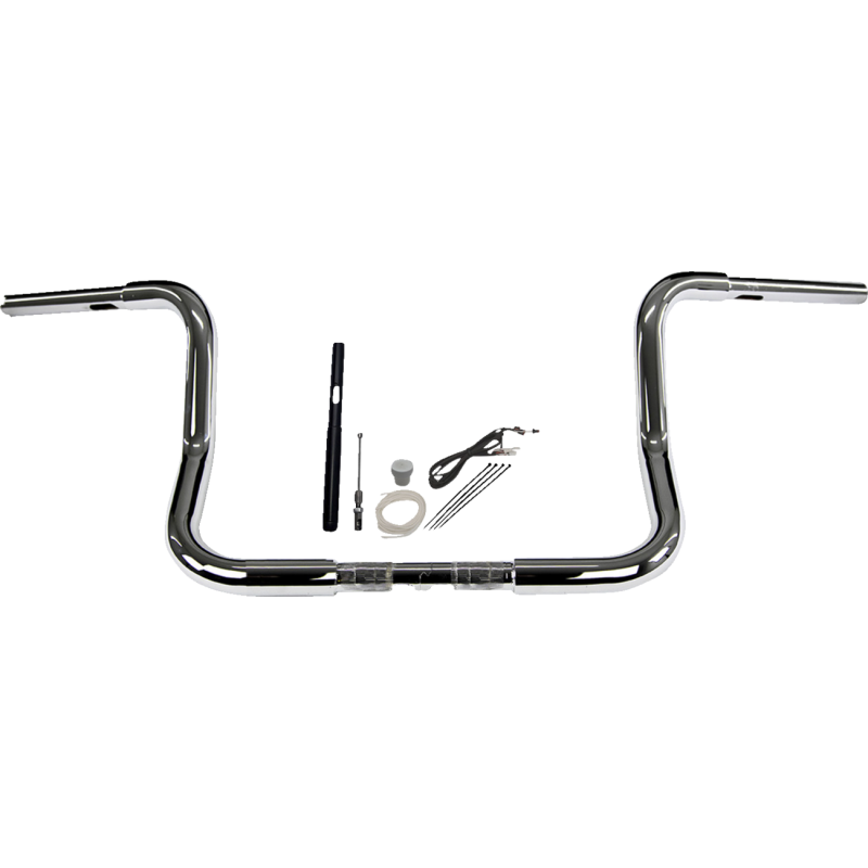 EZ Install 1 1/4" Round Top Handlebar Chrome 12" Rise