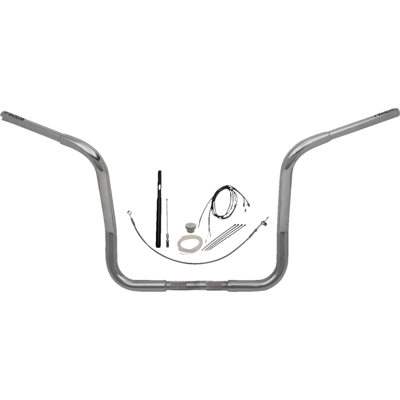 EZ Install 1 1/4" Round Top Handlebar Chrome 14" Rise