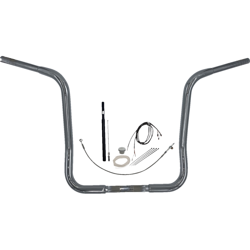 EZ Install 1 1/4" Round Top Handlebar Chrome 16" Rise