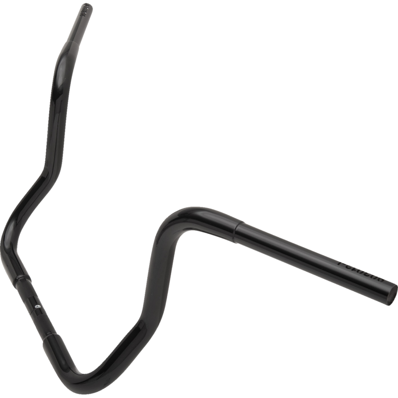 EZ Install 1 1/4" Round Top Handlebar Gloss Black 12" Rise