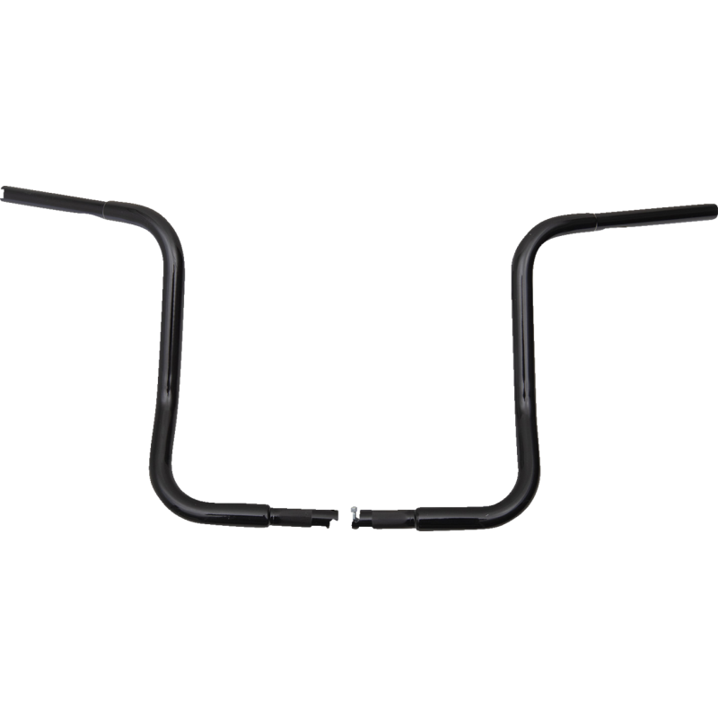 EZ Install 1 1/4" Round Top Handlebar Gloss Black 14" Rise