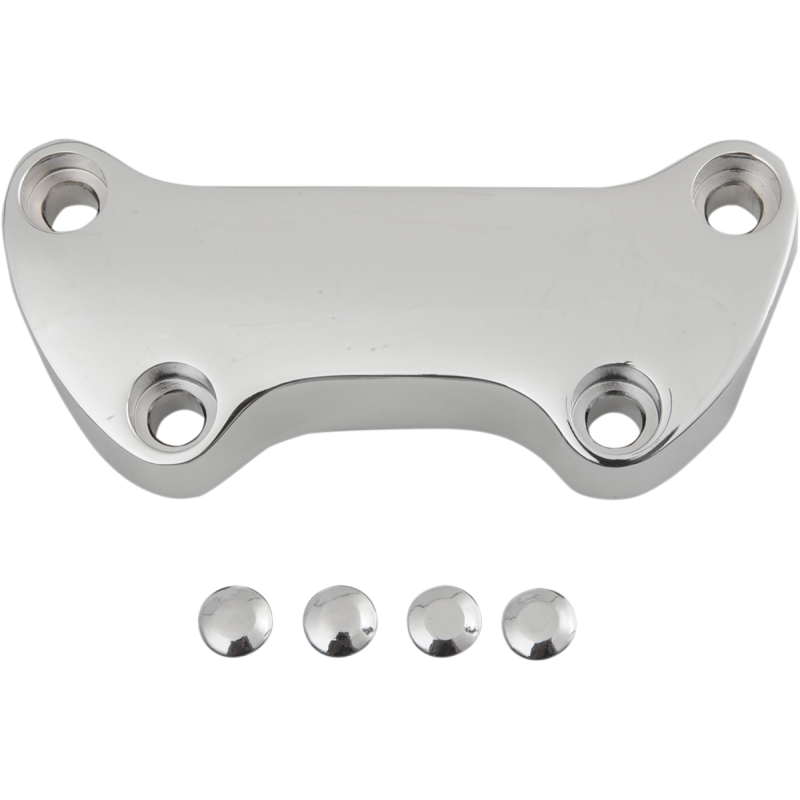 Handlebar Clamp Smooth Chrome