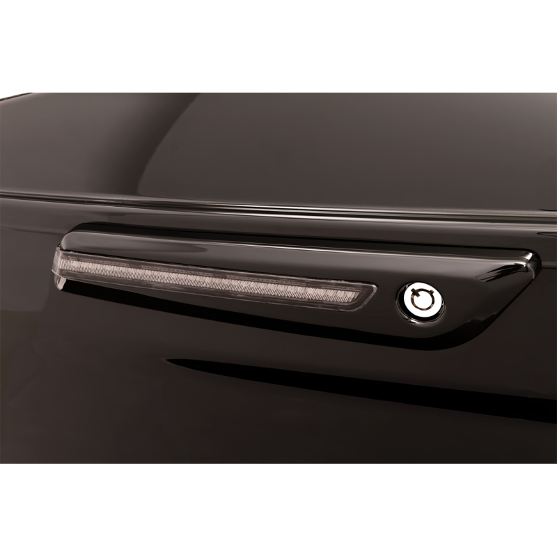 LED Hinge Covers - Light Smoke/Gloss Black