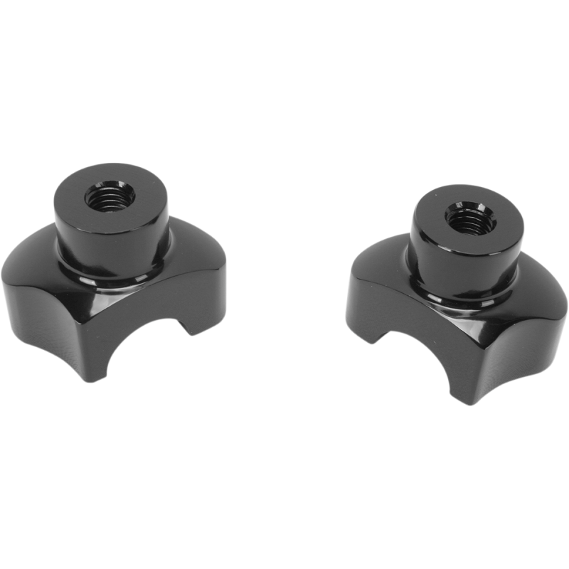 Drag Specialties Forged Aluminum Straight Riser, Black, 1.7"