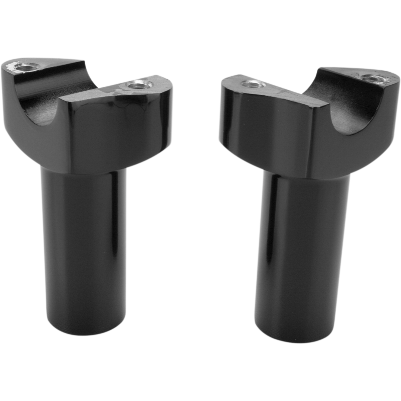 Drag Specialties Forged Aluminum Straight Riser, Black, 3.5"