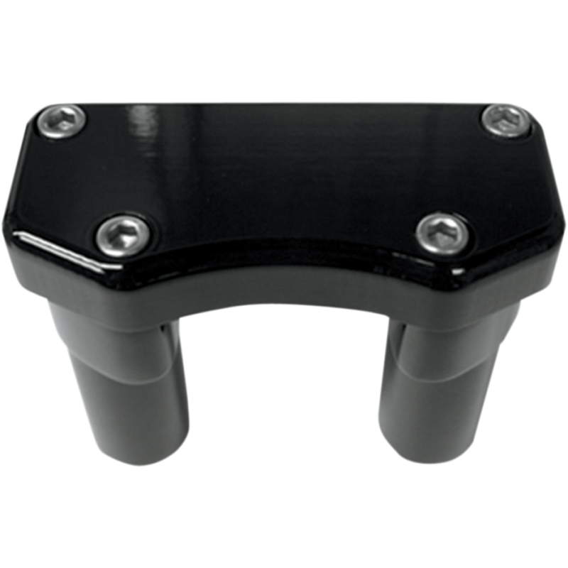 Riser/Clamp Kit 1" Dia Gloss Black 3"