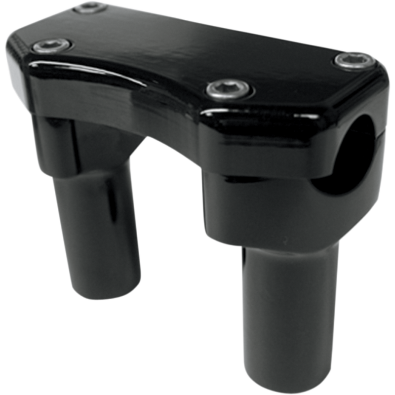Riser/Clamp Kit 1" Dia Gloss Black 3"