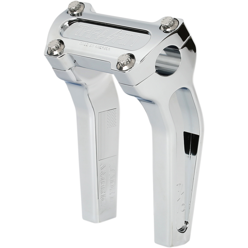 Thrashin Supply Pullback Riser Kit, Chrome, 6 1/2" w/o gauge cutout