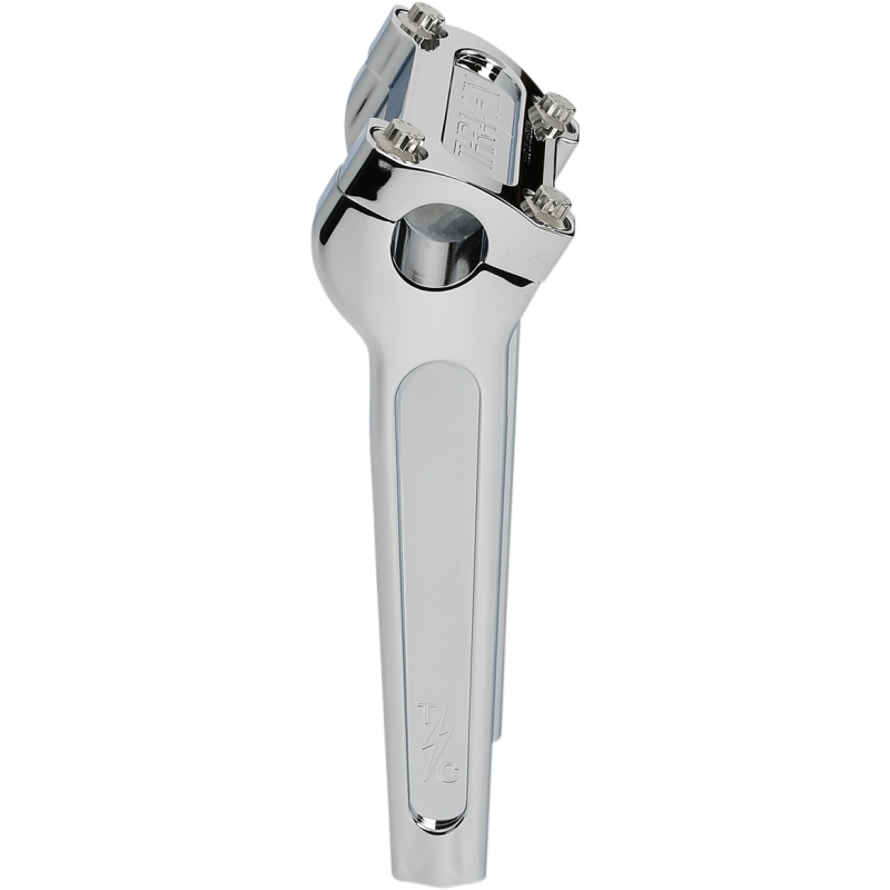 Thrashin Supply Straight Riser Kit, Chrome, 8" w/o gauge cutout