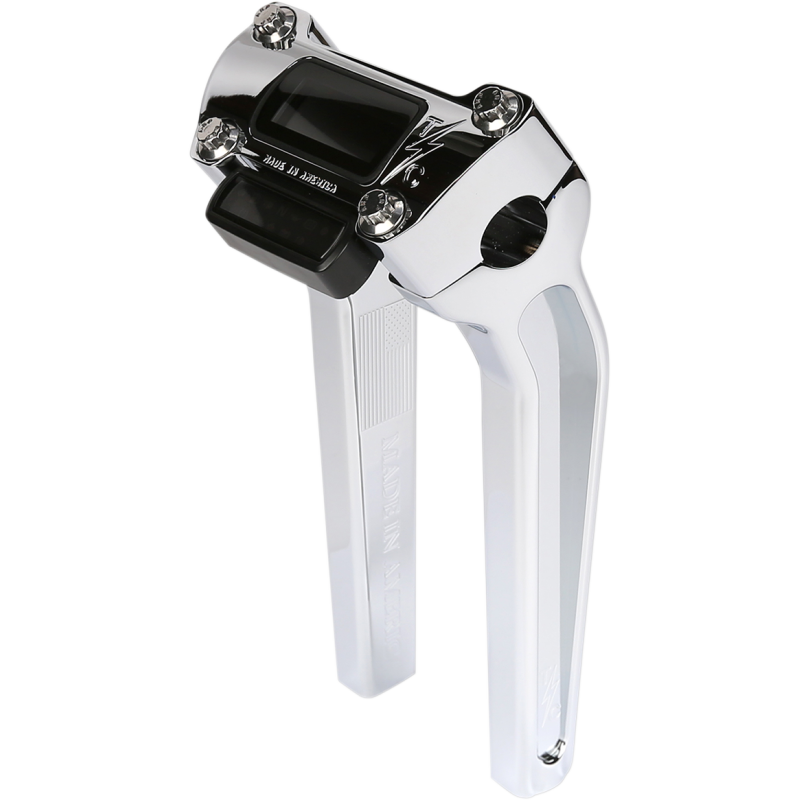 Thrashin Supply Pullback Riser Kit, Chrome, 9 1/2" w/ gauge cutout